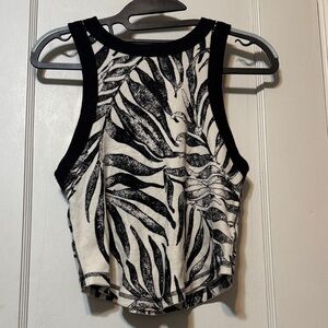 FP Movement Open Air Tank Black and White Print
